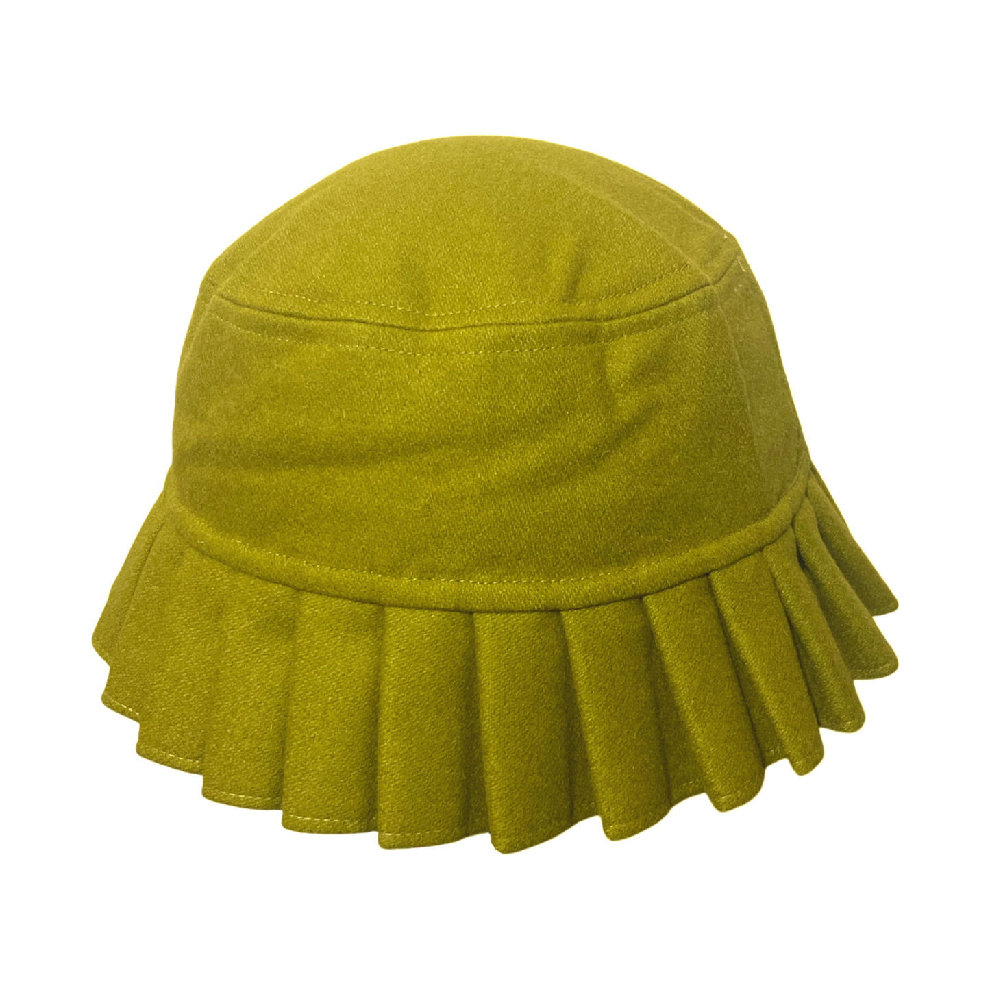 Pleated Hat (Olive)