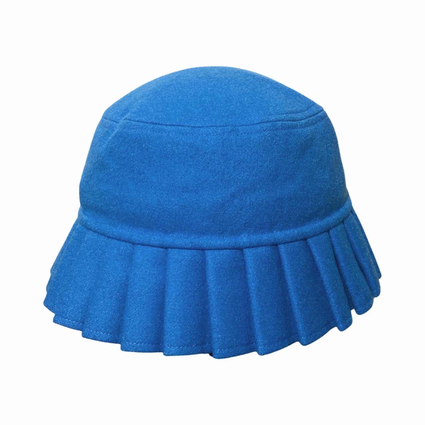 Pleated Hat (Bright Blue)