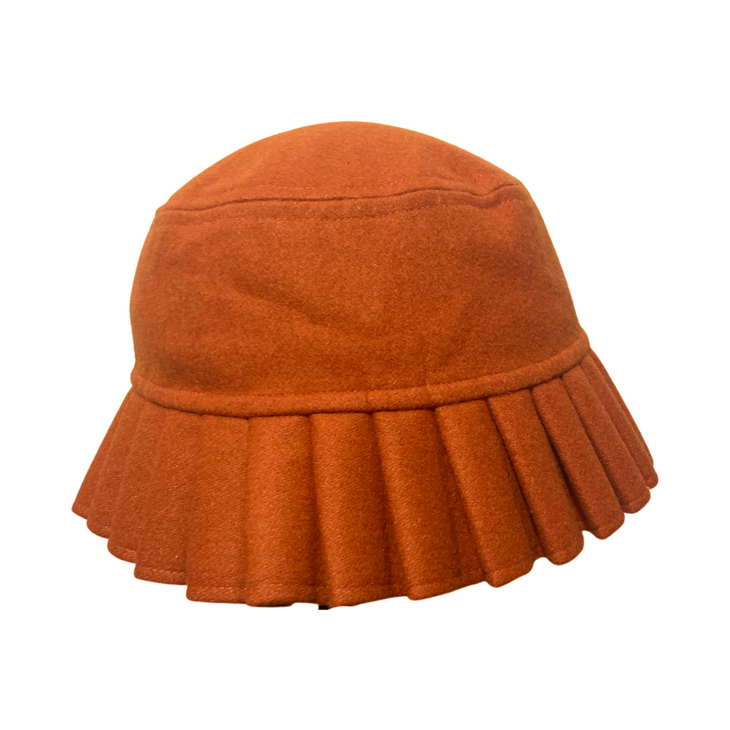 Pleated Hat (Orange)