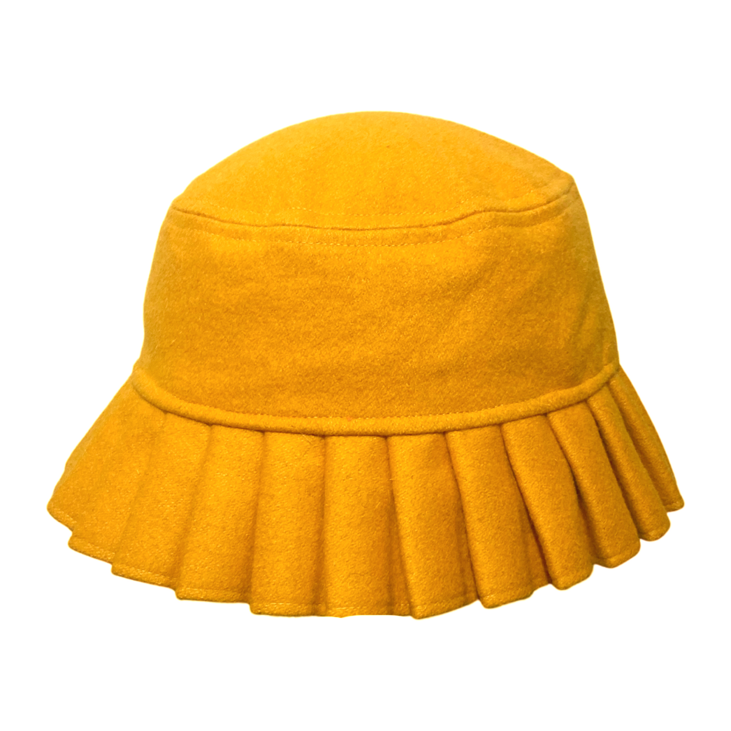 Pleated Hat (Yellow)