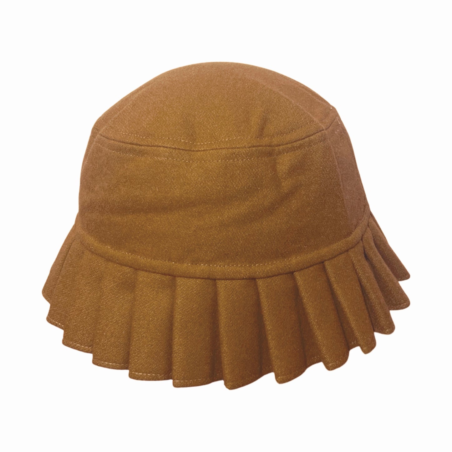 Pleated Hat (Dark Sand)