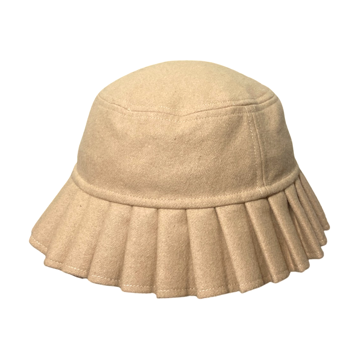 Pleated Hat (Cream)